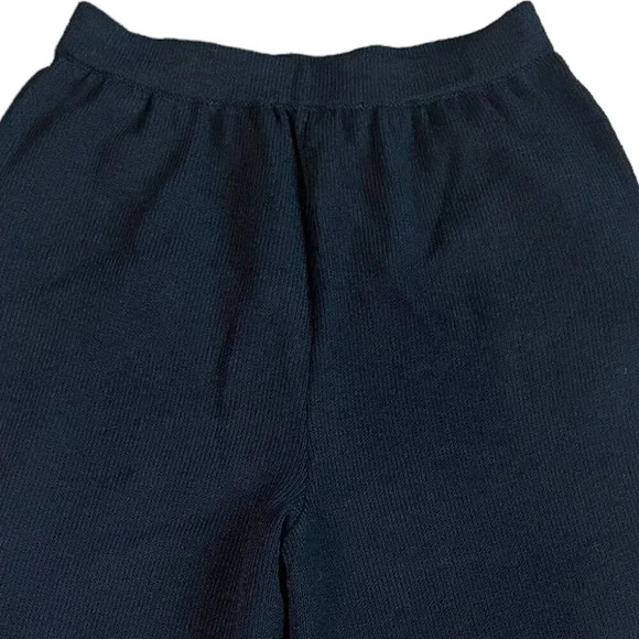 St. John Sport Cropped Black Pants Capri Stretch Santana Knit Size Small Women's - Picture 6 of 8